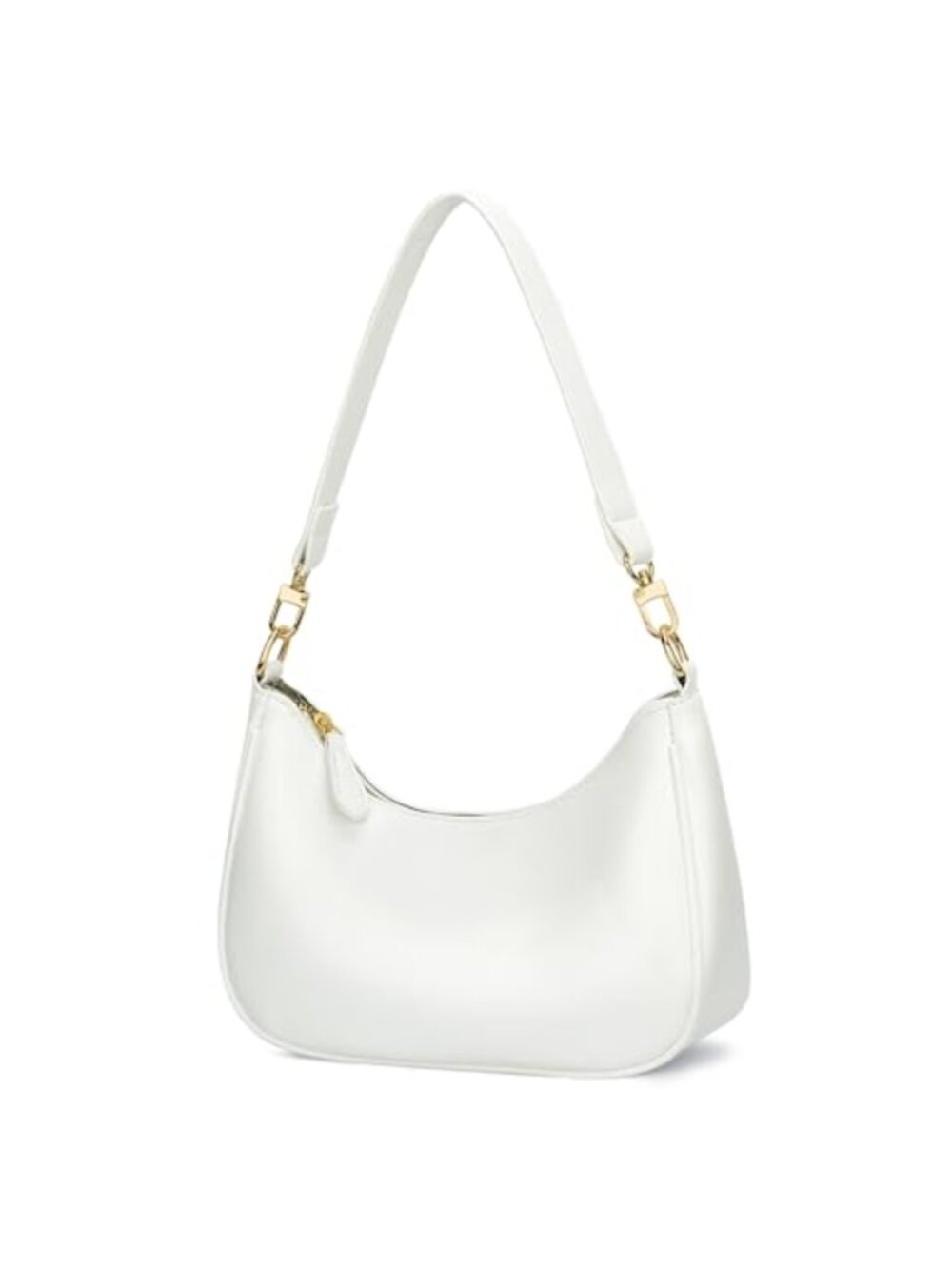 Mini Hobo Shoulder Bag with Chain Strap Faux Leather Purse for Women